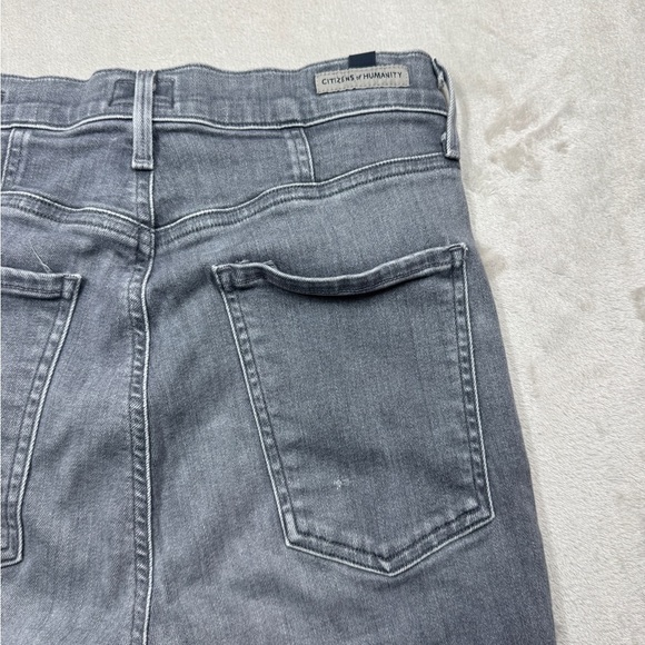 Citizens of Humanity COH Chrissy Ultra High Rise Skinny Grey Zip Fly Jeans 27 - Picture 12 of 16